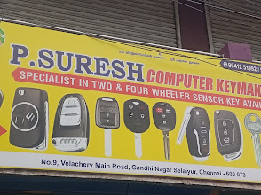 P. Suresh Computer Key Making Shop Banner